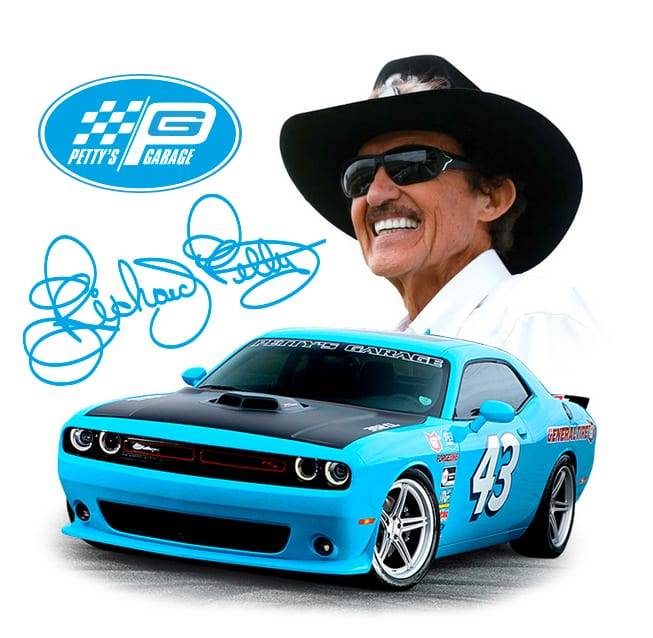 Image of Richard Petty with a car